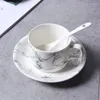 Тарелка европейское керамическое мраморное рисунок блюдо по ужинам тарелка чайная чашка для молока простая кофейная кружка рисовая суп -стейк стейк кухонный обеденный посуда