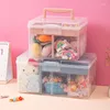 Storage Boxes Children's Hair Accessories Box Rubber Band Baby Strap Girl Tie Hairpin Jewelry Dressing