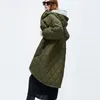 Femmes vers le bas 2023 automne/hiver veste femmes épais chaud longues Parkas à manches longues vêtements Design de mode Outwear décontracté fermeture éclair dames manteau