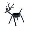 Christmas Decorations Creative European Iron Deer Candlestick Candle Holder Decoration And Gift For Home