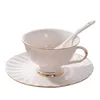 Tazze Piattini Caffè Cucina Estetica Bulk Espresso Charms Commercio all'ingrosso Ceramica Bone China Cappuccino Bicchieri Ceramica Cup