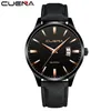 腕時計Reloj de Hombre Cuena Mens Watches Men Business Fashion Leath Watch Moon Phase Date Luminous Multi Function Sport Quartz