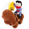 Dog Apparel 20pcs/lot Halloween Clothes COWBOY RIDING Costume Mix Color Factory Wholesale