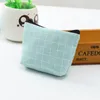 Storage Bags 1Pcs MultiPurpose Korean Style Money Bag Nice Gift Women Wallets Lattice Pattern Canvas Mini Coin Purse Organizer