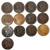 USA Whole Set of 1809-1836 Classic Head Half Cent COPY COINS Metal Crafts Special Gifts