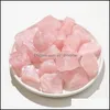 Arts And Crafts Natural Crystal Original Stone Ornaments Rose Quartz Healing Crystals Energy Reiki Gem Craft Hand Pieces Living Room Dhika