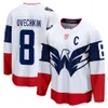 Washington 8 Alex Ovechkin Capital Jersey Darcy Kuemper Sonny Milano T.J. Oshie Tom Wilson Nicklas Backstrom Dylan Strome Nic Dowd Charlie Lindgren Max Pacioretty