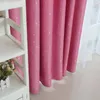 Gordijn Glanzende Sterren Kinderen Gordijnen Voor Kinderen Jongen Meisje Slaapkamer Woonkamer Verduisterende Cortinas Custom Made Gordijnen (Roze)