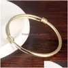 Bangle Sale Cute Baby Bracelet Yellow Plated Adjustable Size Bangles For Babies Kids Children Nice Gift Drop Delivery Jewelry Bracele Dhyh0