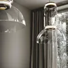 Hängslampor Italien Design tungt glasljus Nordiskt modern hängande LED -lampa fixtur för matsal butik loftdekor