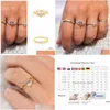 Anelli a grappolo Aide 925 Sterling Sier Dainty colorato rosa zircone fiore per le donne Chic cristallo pavimenta sottile anello partito gioielleria raffinata goccia Dhqq2