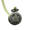 Relojes de bolsillo 2023 Retro Vintage Steampunk cuarzo collar talla colgante cadena reloj reloj