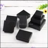 Jewelry Boxes Square Rec Organizer Engagement Ring For Earring Necklace Bracelet Holder Display Gift Box Drop Delivery Packaging Otwiw