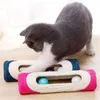 Cat Toys Sisal Interactive Training Catten Scarser Rolling 3 Ball Tunnel захваченные царапинами кошки измельчают смешные домашние игрушки