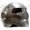 Motorcykelhjälmar 2023 Masei 610 Scooter Moto Helmet Classic Grey Iron Half Accessories Parts Motocross Open Face