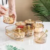 Plates Nordic Fruit Dessert Serving Platter Glasses Bowl With Lid Party Candy Nuts Salad Dishes Plate Cake Kitchen