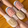 Slippers vrouw indoor huis katoen dames niet-slip schoenen vrouwen cartoon zacht pluche mode winter 2023