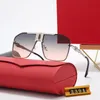 مصمم فاخر نظارة شمسية حماية الإشعاع البسيطة أعلى جودة عالية العشاق الرجعية كارتر رأس الكارش