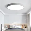 Plafondlampen creatieve ultradunne 5 cm LED ronde licht koordboot afstandsbediening lamp wit zwart voor slaapkamer keukenrestaurantceiling