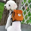 Hunde-Autositzbezüge, Cartoon-Bär, Welpe, tragbare Tasche, atmungsaktiv, Haustiergeschirr, Weste, waschbar, für kleine und mittelgroße Hunde, Mehrzweck-Rucksack für den Außenbereich