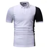 Men's Polos 2023 Summer Style Mixed Colors T-Shirt Men Casual Fashion Lapel Base Shirt -40