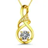 Pendant Necklaces 2023 Infinity Necklace For Women Ladies Crystals Box Chain Gold Color Jewelry Mother's Day Birthday Gift