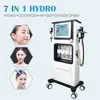 7 In1 Alice Süper Kabarcık Yüz Makinesi Hydra Microdermabrazyon Oksijen Spa CO2 Beyazlatma Ultrasonik RF Biyo Sistemleri