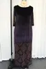 Ethnische Kleidung Samt Diamant Afrikanische Kleider Für Frauen Schwarze Kleider Robe Maxi Kleid O Hals Lose Winter Mode Design Dashiki