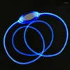 Collari per cani Collare a LED Incandescente luminoso per animali domestici Flash notturno per batteria piccola, media e grande (inclusa)