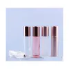 Bouteilles d'emballage 5Ml Roll On Par Bouteille Verre Métal Roller Ball Huile Essentielle Conteneur De Parfum 10Ml Rose Gold Drop Delivery Office Dheiv