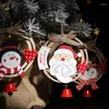 Christmas Decorations Wooden Pendant With Bell Xmas Tree Hanging Home Door Ornaments Year Decor Merry