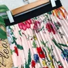 Rokken Boheemse bloemen lange rok vrouwen 2023 Zomermode boho print een lijn hoge taille geplooide midden-lengte vrouwelijke dames