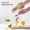 Moldes de cozimento 6 Ball Ball Silicone Ice Bandeá de vedação à prova de vazamento Reutilizável alimento simples grau de armazenamento de grade com tampa