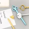 Créatif en plastique rétro clé Gel stylo couleur bonbon étudiant eau fournitures scolaires papeterie de bureau