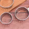 Bakgereedschap roestvrij staal ronde dumplings wrappers mallen set cutter maker cookie pate wrapper deeg snijgereedschap