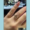 Band Rings Luxury Womens Wedding Fashion Gemstone Engagement For Women Jewelry Simated Diamond Ring 884 Q2 Drop Delivery Dhpbr