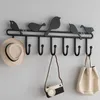 Home Decor Behind The Door Wall Hooks Clothes Hanging Rack Strong Adhesive Coat Shelf Without Punching A Row Of Decorative Other