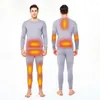 Racing Jackets Unisex Electric Thermal Underwear Set Soft Comfortable Shirt Winter Heating Without Sheet Heated Sweat