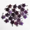 Key Rings Ing Fashion Assorted Natural Stone Amethysts Star Charms Pendants For Diy Jewelry Making 30Pcs/Lot Whole Drop Delivery Dh4Jd