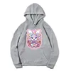 Erkek Hoodies Sweatshirts 2023 Polar Harajuku Hayvan Gevşek Sokak Giyim En İyi Sonbahar Boyun Boyun Kazak Hoody