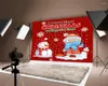 Party Decoration MilSleep Merry Chirstmas Red Bakgrund Pograf Santa Claus Snowman Backdrop Po Festival Decorations