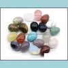 Stone Nonporous Natural 16X22Mm Egg Shaped Seven Chakras Healing Crystal Small Ornaments Drop Delivery Jewelry Otd5L