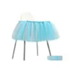 Other Event Party Supplies Chair Skirt Table Tablecloth Tle Tutu Birthday Wedding Decoration Baby Shower Gift Craft Diy Favor Cand Dhhn8