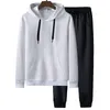 Men's Hoodies Spring Autumn Hoodie Men 5XL 6XL 7XL 8XL Bust 146cm Plus Size With Pants Long Sleeve 2 Colors