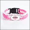 Bracelets de charme 14 Estilos Técnico médico de emergência Emt para mulheres meninas paramédicas enfermeira sinal de vidro Boltaninha Jóias OT053