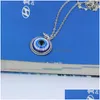 Pendant Necklaces Turkish Symbol Evil Blue Eyes Necklace Resin Bead Women Men Nazar Turkey Arabic Islamic Lucky Charm Gift Drop Deli Dh5Us