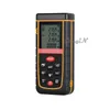 Télémètres laser Wholesaledigital Backlight LCD Display 80M 262Ft Distance Meter Range Finder Area / Volume Mesure Tape Lazer Range Dhjxe