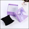 Scatole per orologi Astucci per braccialetti regalo Imballaggio Gioielli Durevole Braccialetto Bowknot Custodia Drop Delivery Orologi Accessori Otilt