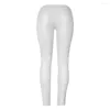 Women's Jeans Fashion Zip Up Motor Biker Women's White Slim Stretchy Skinny Denim Pants Trousers Pencil For Women