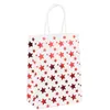 Emballage cadeau Sac en papier Star Emballage de bonbons de mariage Recyclable Boutique de fête Kraft Stand Up Favor Treat